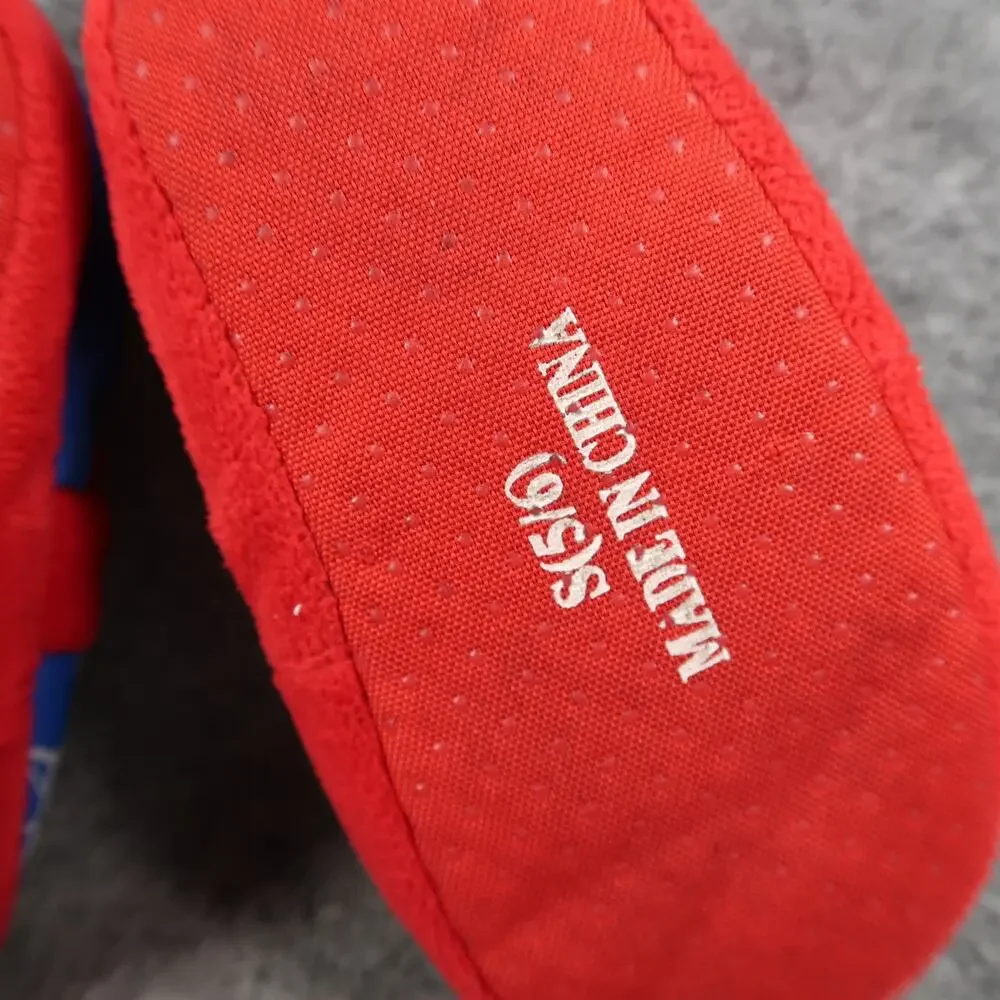 Baby Toddler Slippers 5/6 Marvel Spider Man Red Blue Cartoon Character Slip On